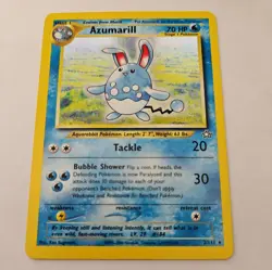 Azumarill 2/111 Holo Rare Neo Genesis Pokemon Card - Holo Swirl - Image 1