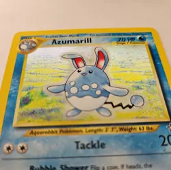 Azumarill 2/111 Holo Rare Neo Genesis Pokemon Card - Holo Swirl - Image 4