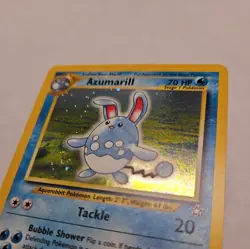Azumarill 2/111 Holo Rare Neo Genesis Pokemon Card - Holo Swirl - Image 5