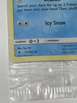 Pokemon Card Alolan Vulpix 21/145 Stamped Toys R Us Promo - SEALED - Image 4