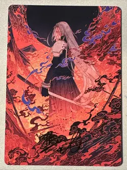 MTG Art Card / Nibelheim Aflame / ASFIN / Gold-Stamped Signature - Image 1