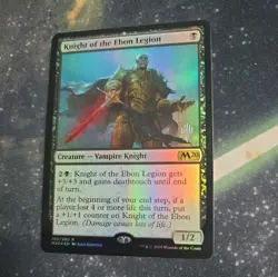 Knight of the Ebon Legion -Foil Near Mint MTG Magic 2020 Core Set Promo Pack - Image 2