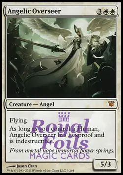 Angelic Overseer 1x FOIL ISD MTG Innistrad Mythic MINT white - Image 1