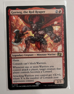 MTG – Foundations – Gornog, the Red Reaper Anime – Rare 0049 - Image 1