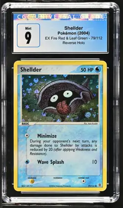 CGC 9 Shellder EX Fire Red & Leaf Green 79/112 Reverse Holo Pokemon - Image 1