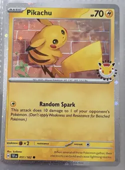 Pokemon Day 2026 30 Pikachu Stamped Promo Card 051/162 NM - Image 1