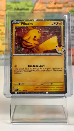 Pikachu 051/162 Holo Card Pokemon Day 2026 | SHIPS SAME DAY - Image 1