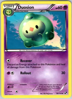 Duosion 56/114 Uncommon Black & White Pokemon NM - Image 1