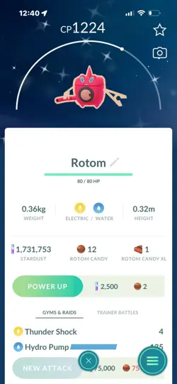 Pokemon Go Shiny Rotom - Image 1
