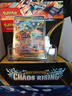 Mega Greninja EX Full Art 100/086 Mega Evolution: Chaos Rising Pokemon TCG - Image 1