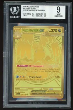 2026 Pokemon Mega Evolution Ascended Heroes #295 Mega Dragonite Ex MHR BGS 9 - Image 1