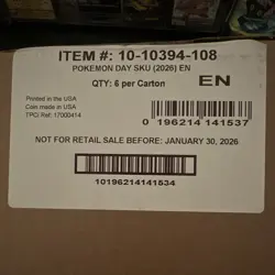 TPCi Pokemon TCG Pokemon Day 2026 English Case (6/Carton) 10-10394-108 - Image 3