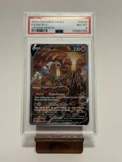 Pokemon Crown Zenith #GG36 Entei V PSA 8 - Image 1