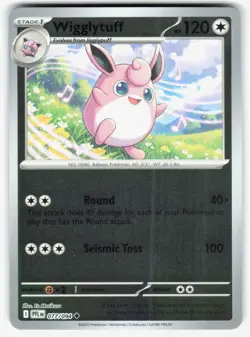 Wigglytuff 077/094 Uncommon Phantasmal Flames Pokemon Reverse Holo Near Mint - Image 1