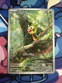 Chespin 087/086 - Illustration Rare - Pokemon ME04 Chaos Rising NM - Image 1
