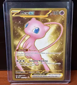 Mew EX 205/165 Gold Hyper Rare HR Holo Scarlet & Violet 151 Pokemon English TCG - Image 1