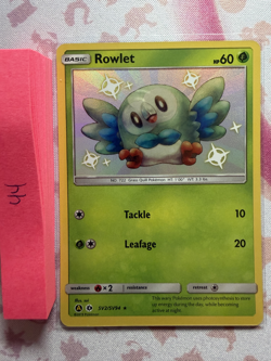 Pokemon TCG Rowlet Baby Shiny SV2/SV94 Rare Holo NM - Image 1