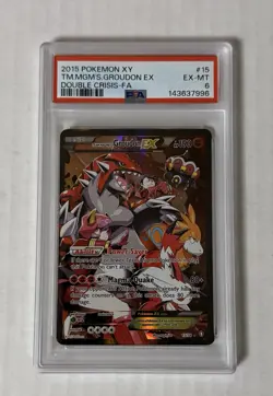 Pokemon TCG 2015 Double Crisis PSA 6 Full Art 6/34 Kyogre EX & 15/34 Groudon EX - Image 5