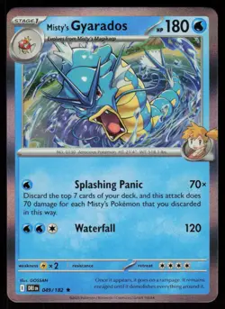 Misty's Gyarados 049/182 Rare Destined Rivals Pokemon Holo Near Mint - Image 1