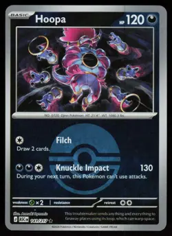 Hoopa (Poke Ball) 141/217 Holo Rare Ascended Heroes Pokemon Reverse Holo NM - Image 1
