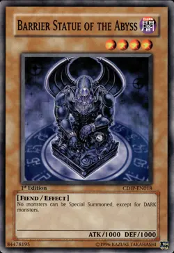 Barrier Statue Of The Abyss - 1st Edition CDIP-EN018 - NM - YuGiOh - Image 1