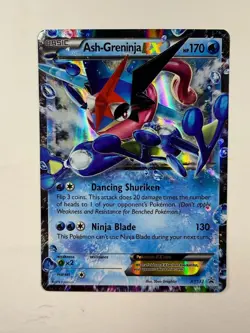 Ash-Greninja EX XY133 XY Near Mint Holo Promo Pokemon Card - Image 1