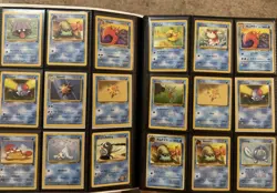 Pokemon Tcg Assorted Vintage Cards binder Collection w MP shadowless pikachu - Image 2