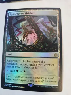 MTG - FOIL Razorverge Thicket - Phyrexia All Will Be One - Image 1