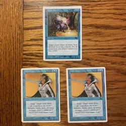 MTG: 3X Drain Power - 1X 5th Edition & 2X 4th Edition - 3 Total - Image 1