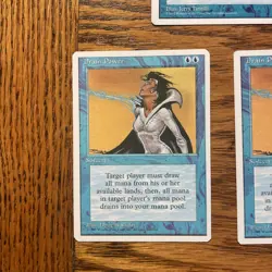 MTG: 3X Drain Power - 1X 5th Edition & 2X 4th Edition - 3 Total - Image 3