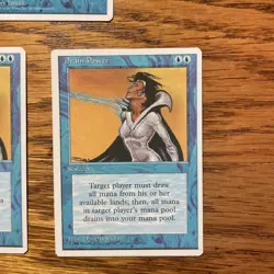 MTG: 3X Drain Power - 1X 5th Edition & 2X 4th Edition - 3 Total - Image 4