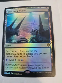 MTG - FOIIL Seachrome Coast- Phyrexia All Will Be One - Image 1