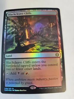 MTG - Blackcleave Cliffs FOIL - Phyrexia All Will Be One - Image 1