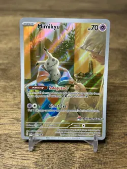 Pokemon Mimikyu 075 Scarlet & Violet Pokemon Center ETB Exclusive Promo NM - Image 1