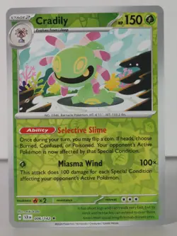 Cradily - Stellar Crown - 006/142 - Pokemon TCG - Reverse Holo - X - Image 1