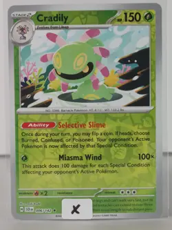 Cradily - Stellar Crown - 006/142 - Pokemon TCG - Reverse Holo - X - Image 2