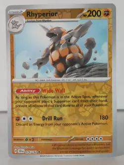 Rhyperior - Stellar Crown - 076/142 - Pokemon TCG - Reverse Holo - X - Image 1