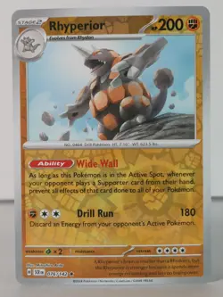 Rhyperior - Stellar Crown - 076/142 - Pokemon TCG - Reverse Holo - Y - Image 1