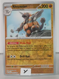 Rhyperior - Stellar Crown - 076/142 - Pokemon TCG - Reverse Holo - Y - Image 2