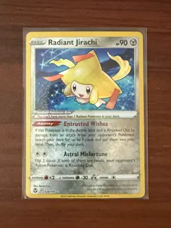 POKEMON SILVER TEMPEST RADIANT JIRACHI 120/195 - Image 1