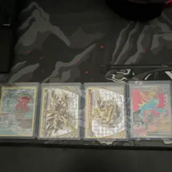 Pokemon TCG Hidden Fates 4-Card Lot Full Art Holo: Charmander, GX Set - Image 1