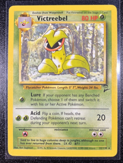 Victreebel Non-holo 32/130 – Base Set 2 – Lightly Played – Vintage Pokemon - Image 1