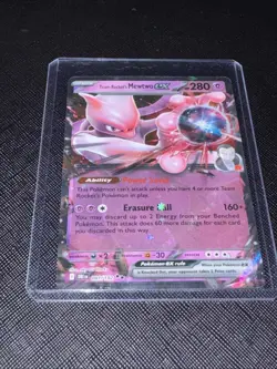 Pokemon TCG Team Rockets Mewtwo EX Double Rare Card 081/182 - Image 1