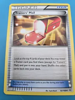 Pokemon Trainer Item Trainers' Mail 92/108 XY Roaring Skies LP - Image 1