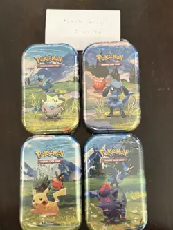 4x Pokemon TCG Ascended Heroes Mini Tin (Assorted) — SEALED **IN HAND** - Image 1