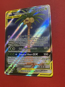 Rowlet & Alolan Exeggutor GX Alt Art 215/236 Unified Minds Pokemon Cards TCG - Image 5