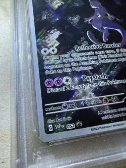 Mewtwo SVP 052 Illustration Rare Pokemon Card Graded PSA 9 - Image 3
