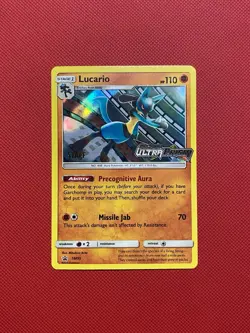 Lucario - SM95 - Pokemon Card TCGSun & Moon Promo STAFF Prerelease Holo - Image 1