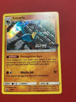 Lucario - SM95 - Pokemon Card TCGSun & Moon Promo STAFF Prerelease Holo - Image 3