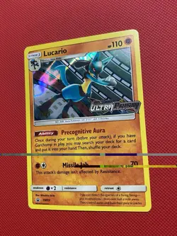 Lucario - SM95 - Pokemon Card TCGSun & Moon Promo STAFF Prerelease Holo - Image 4